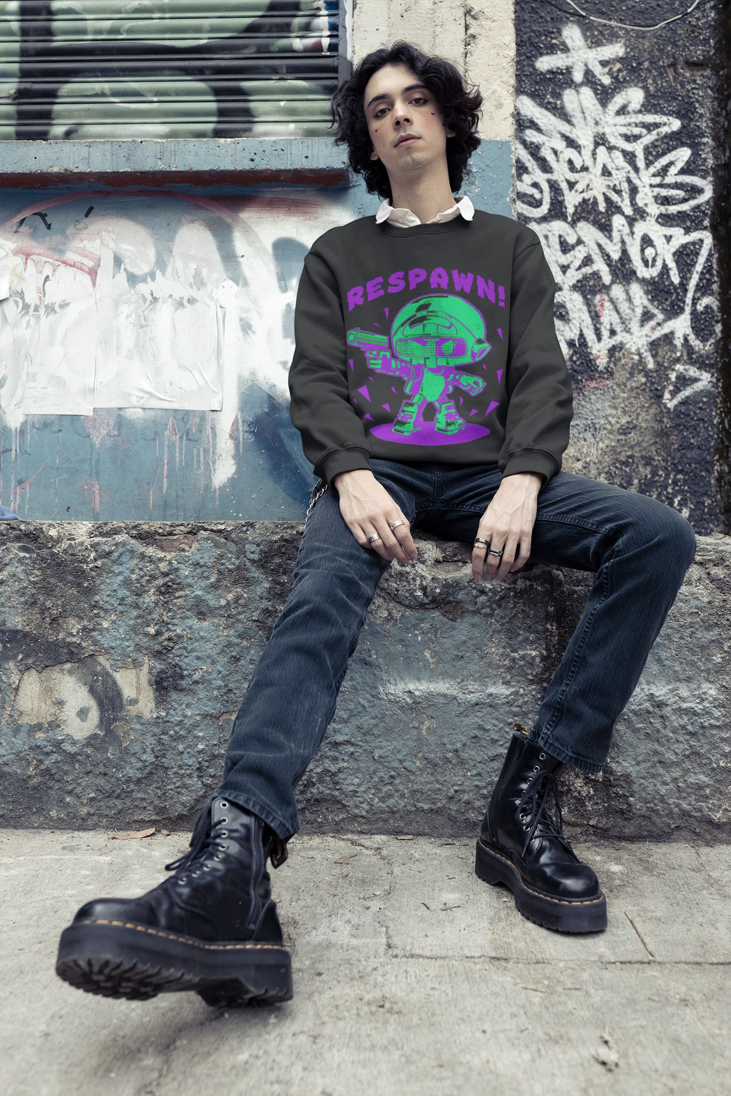 Men's Black Sweatshirts