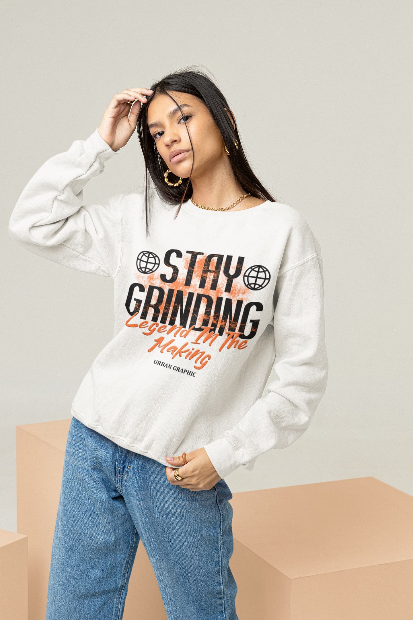 Women's White Sweatshirts