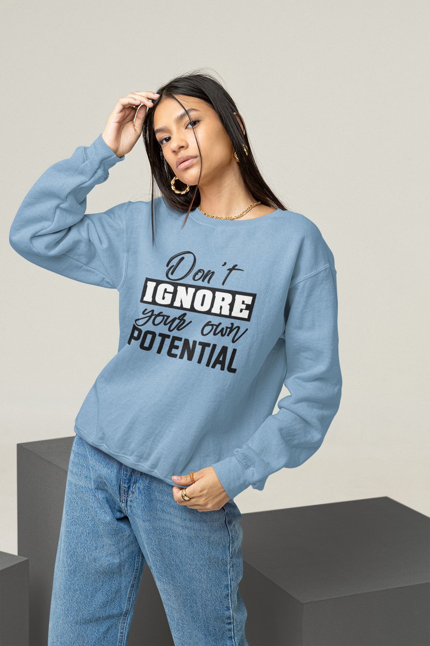 UNISEX BABY BLUE SWEATSHIRTS