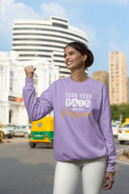 WOMENS IRIS LAVENDER SWEATSHIRT 
