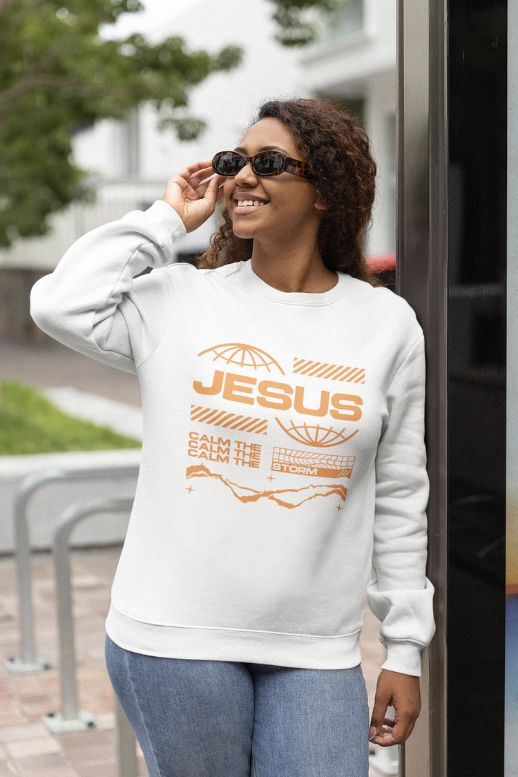 UNISEX WHITE SWEATSHIRT