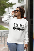 UNISEX WHITE SWEATSHIRT