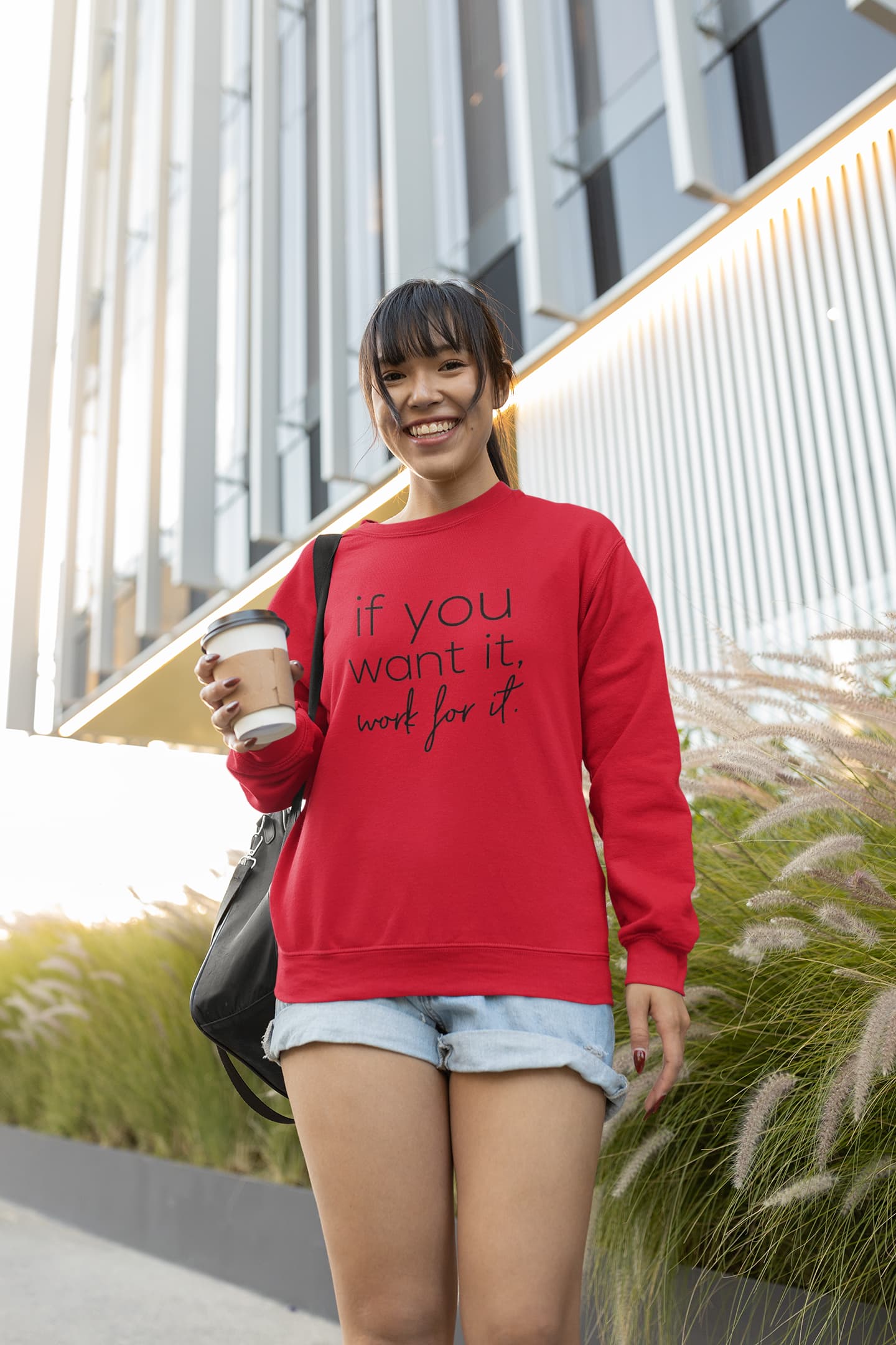 UNISEX RED SWEATSHIRT