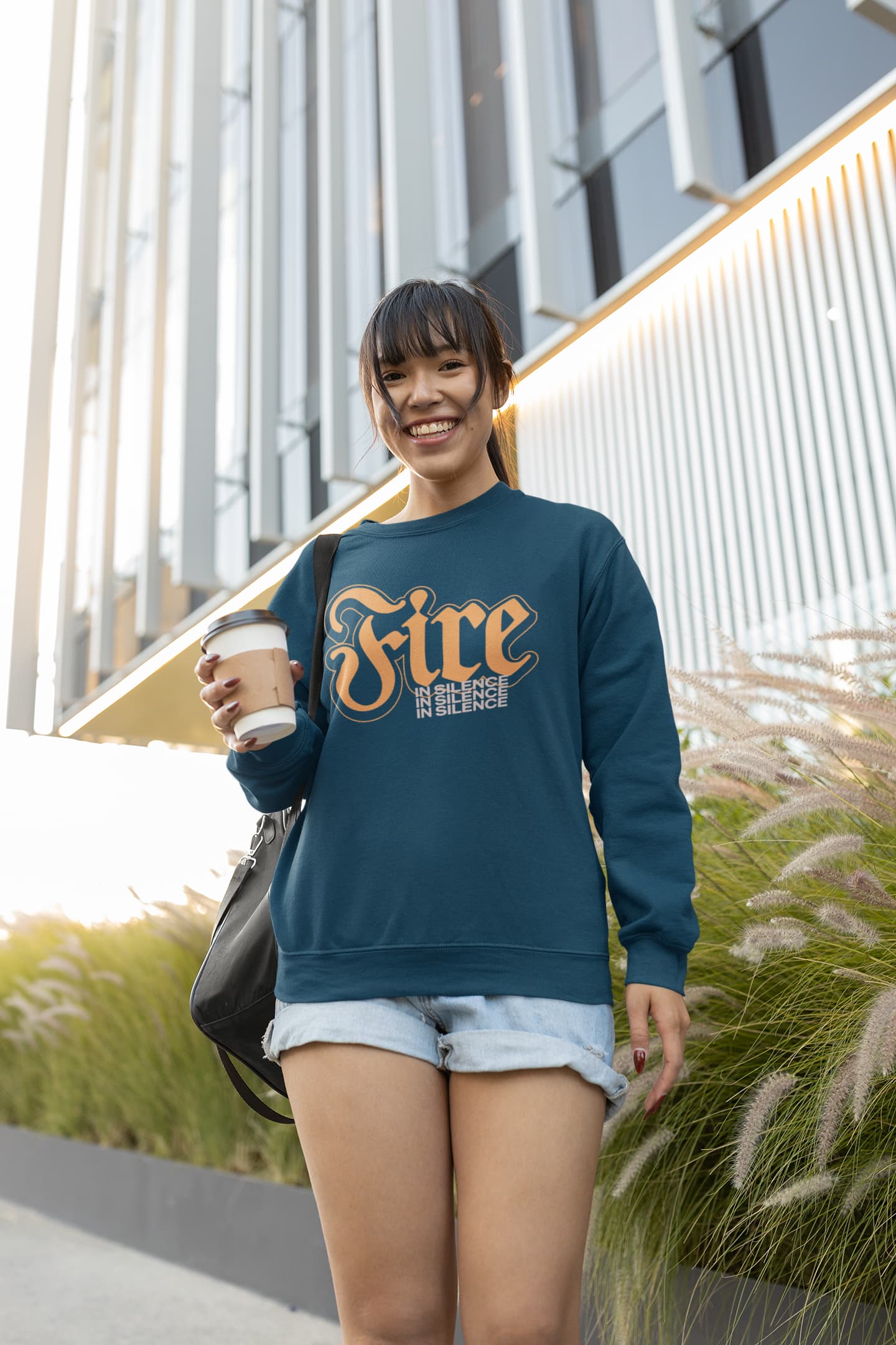 UNISEX NAVY BLUE SWEATSHIRT