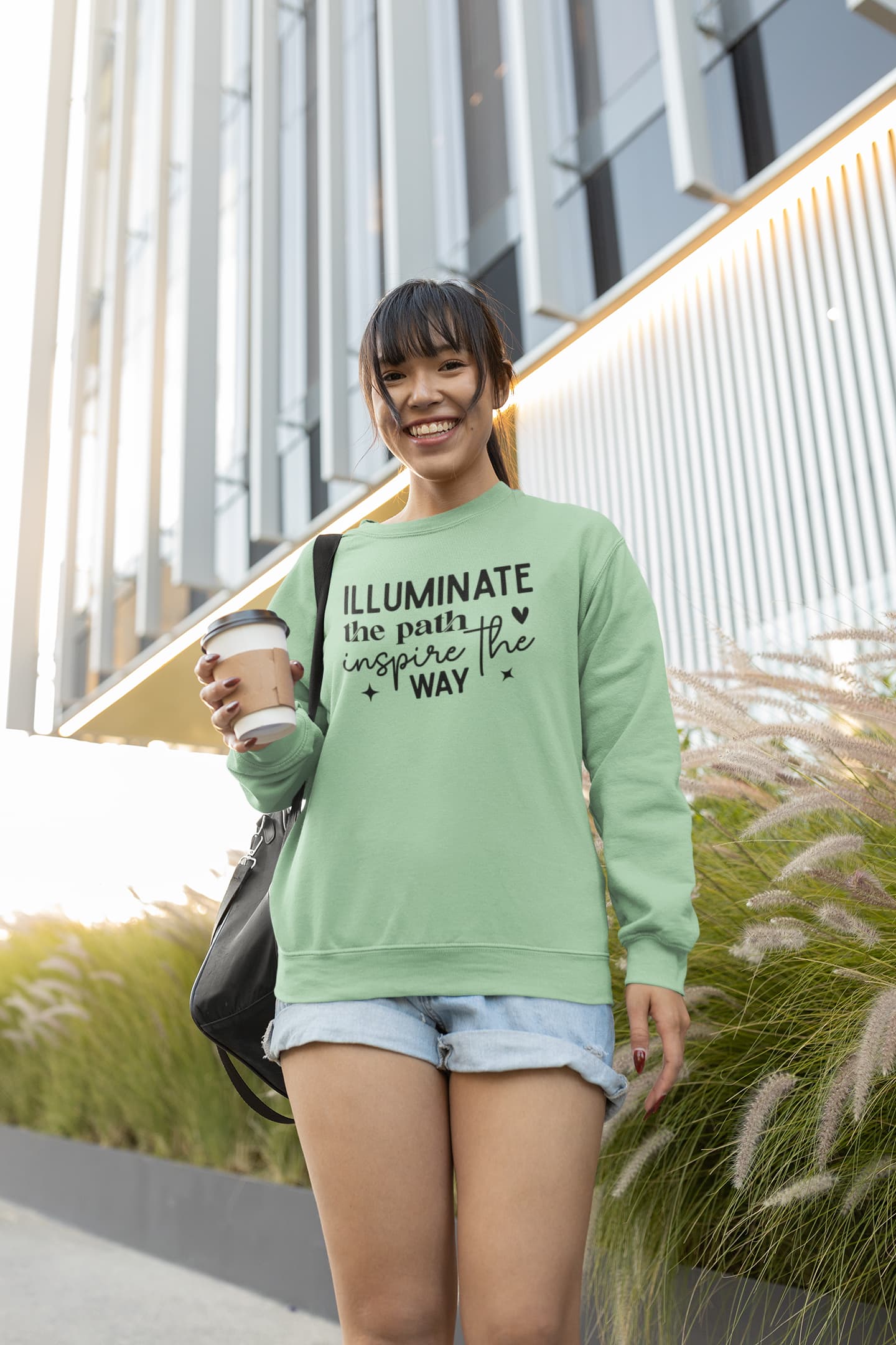 WOMENS MINT GREEN SWEATSHIRT