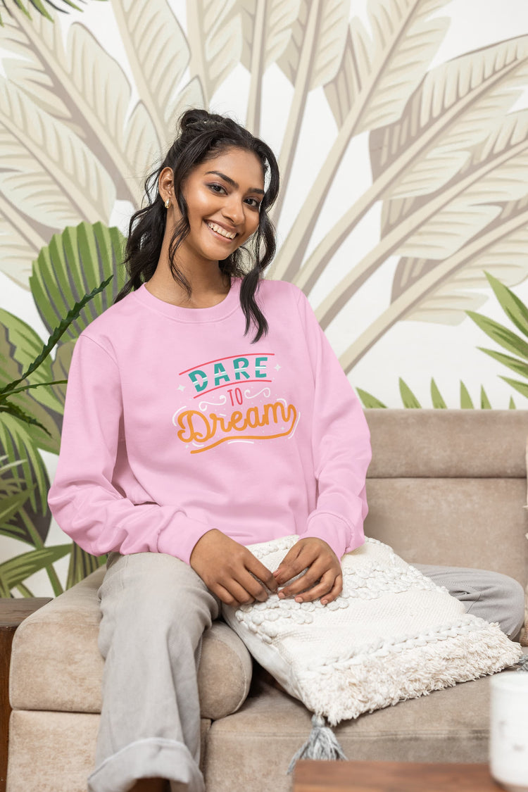 UNISEX LIGHT PINK SWEATSHIRT