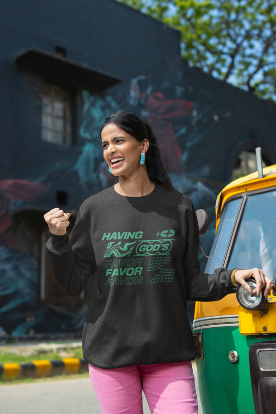 UNISEX BLACK SWEATSHIRT