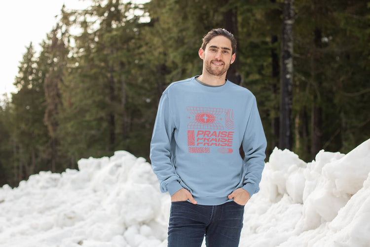 MENS BABY BLUE SWEATSHIRT