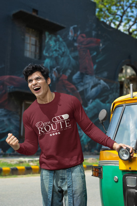 MENS MAROON SWEATSHIRT