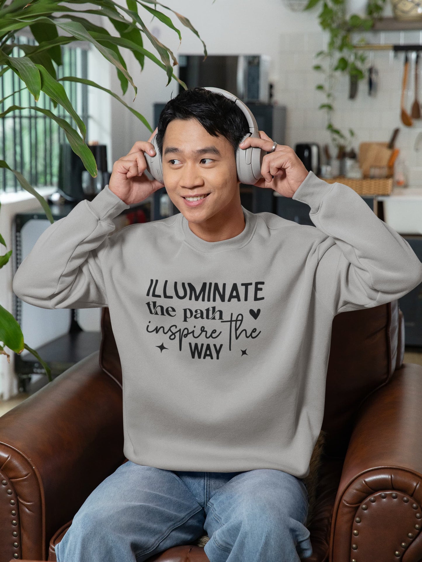 MENS MELANGE GREY SWEATSHIRT