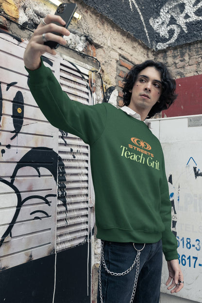 MENS OLIVE GREEN SWEATSHIRT