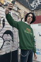 MENS OLIVE GREEN SWEATSHIRT