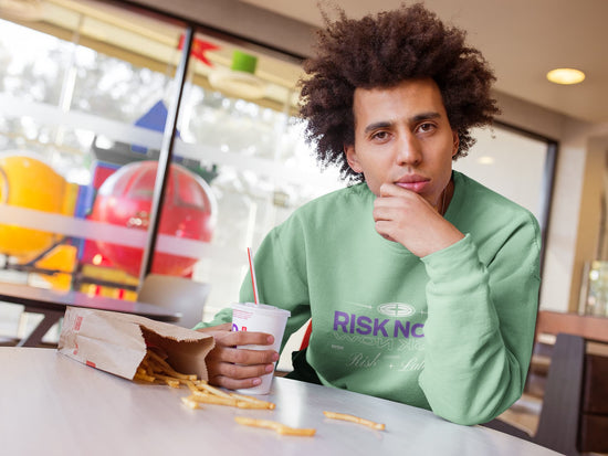 MENS MINT GREEN SWEATSHIRT