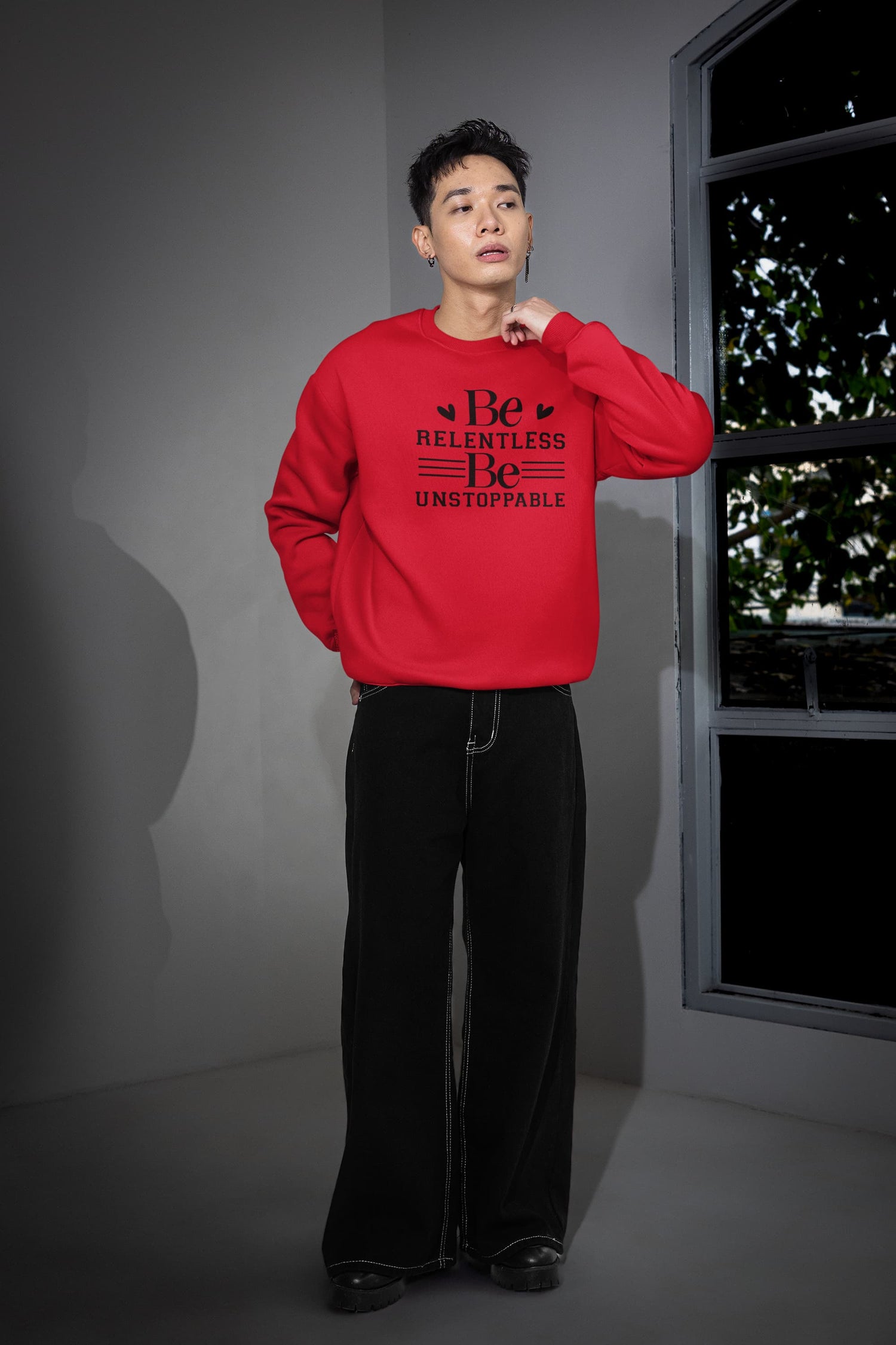 UNISEX RED SWEATSHIRT