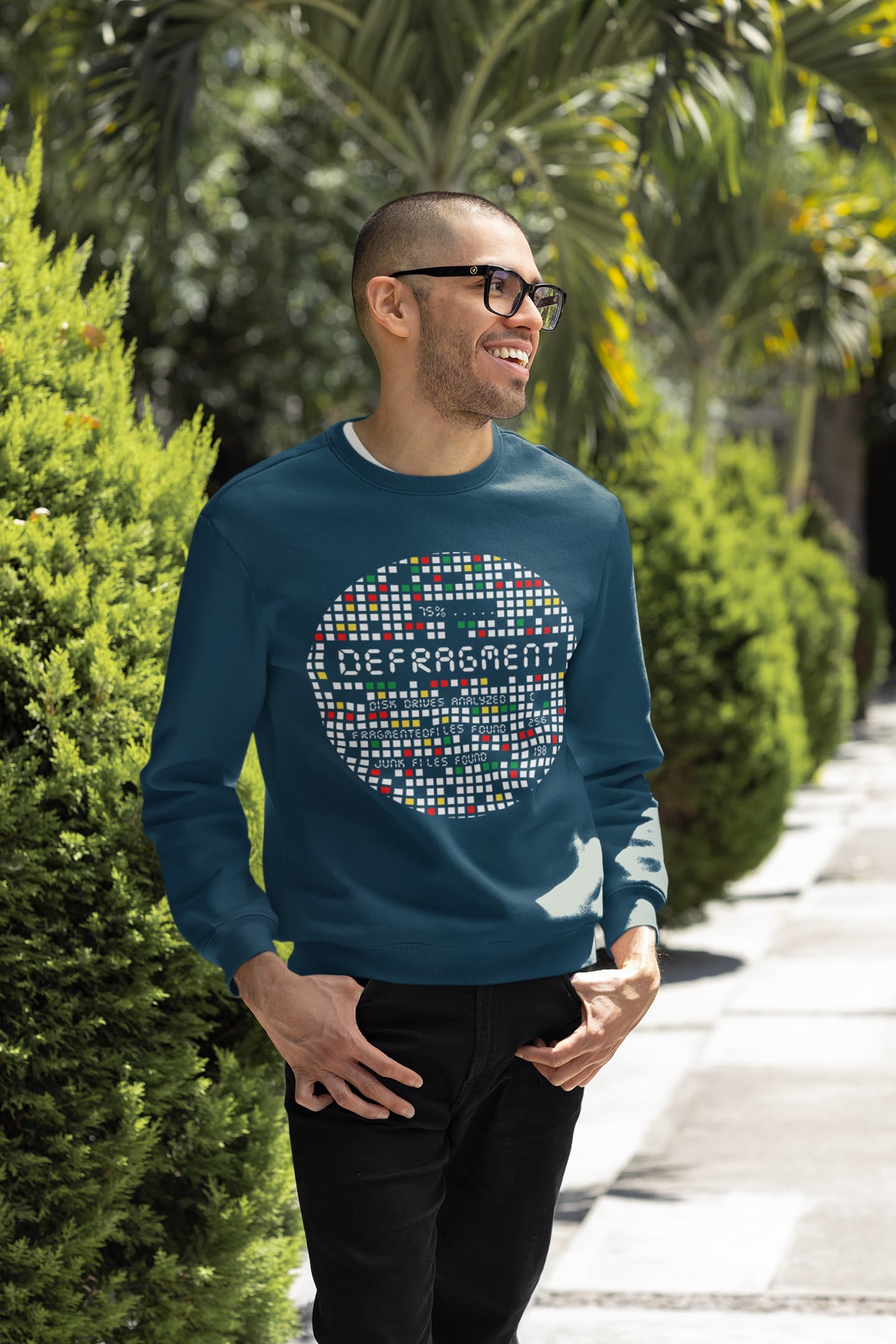 Men's Navy Blue Sweatshirts