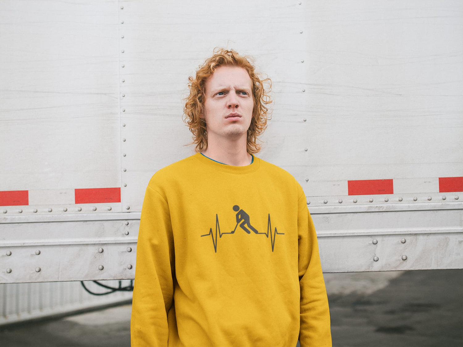 MENS GOLDEN YELLOW SWEATSHIRT