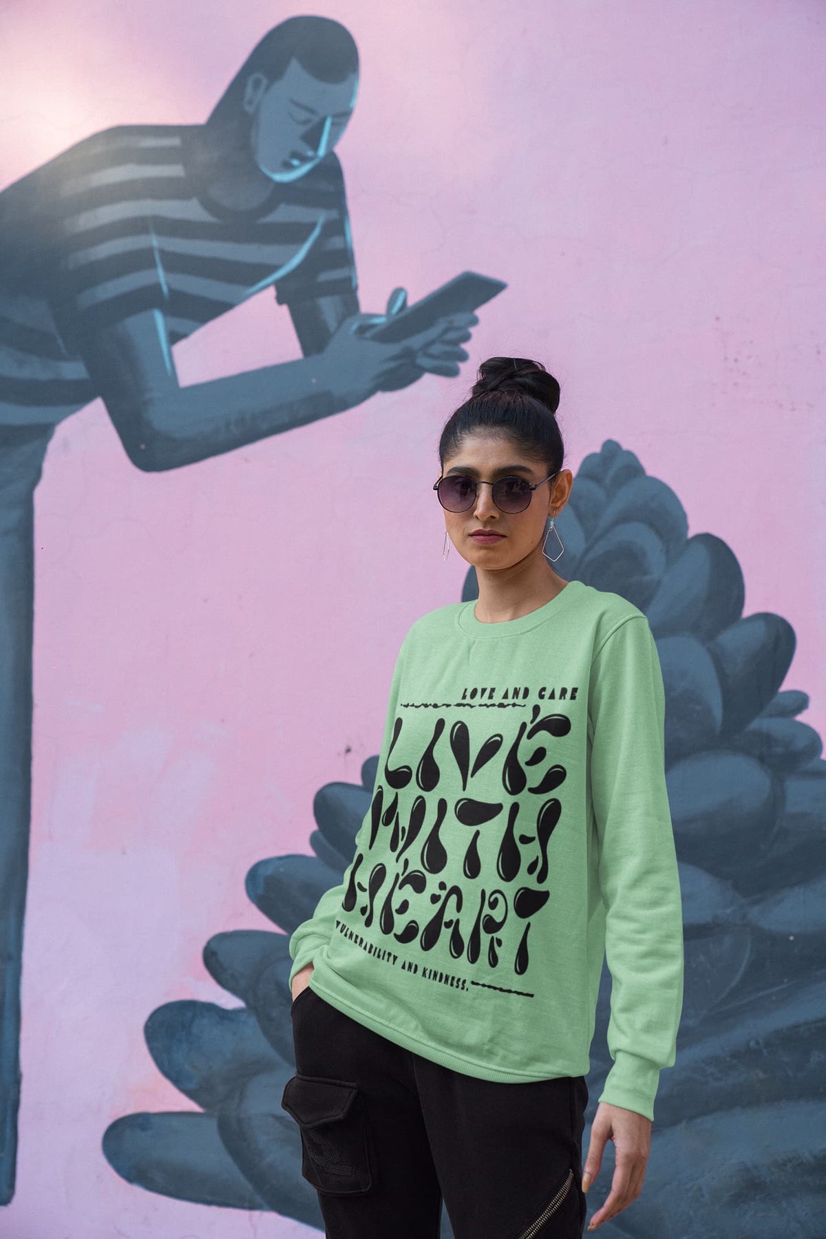 Women's Mint Green Sweatshirts