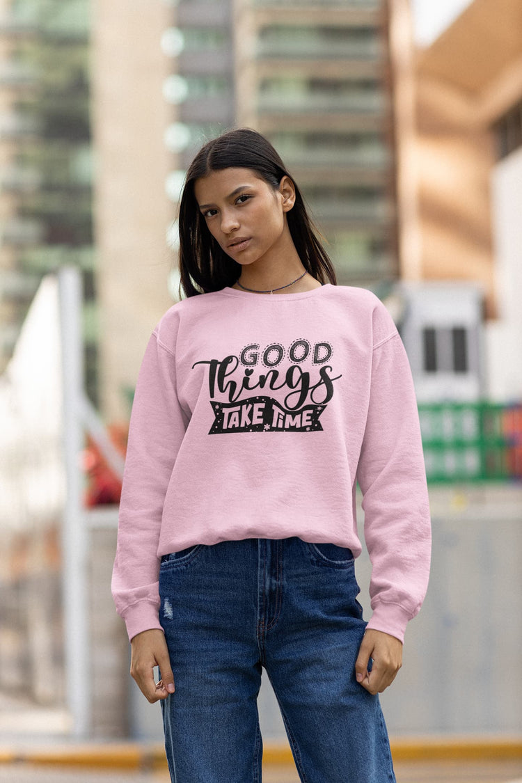 UNISEX LIGHT PINK SWEATSHIRT 