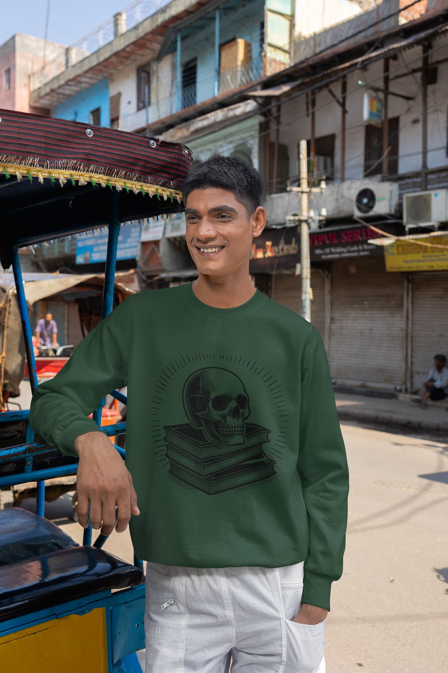 Men's Olive Green Sweatshirts