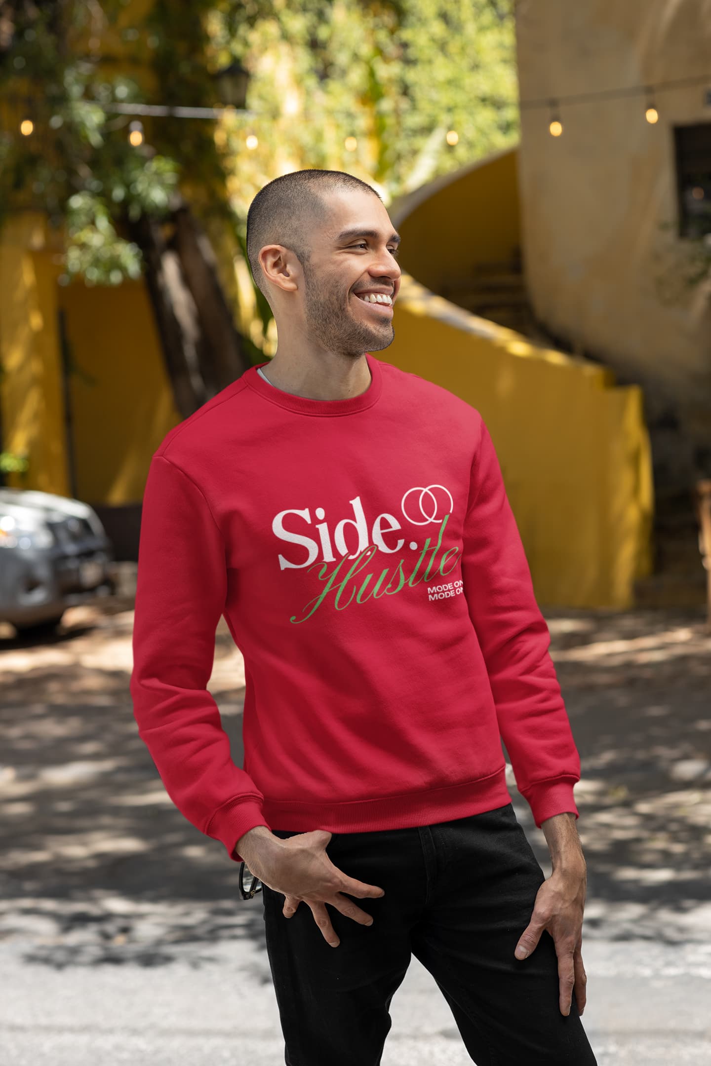 MENS RED SWEATSHIRT