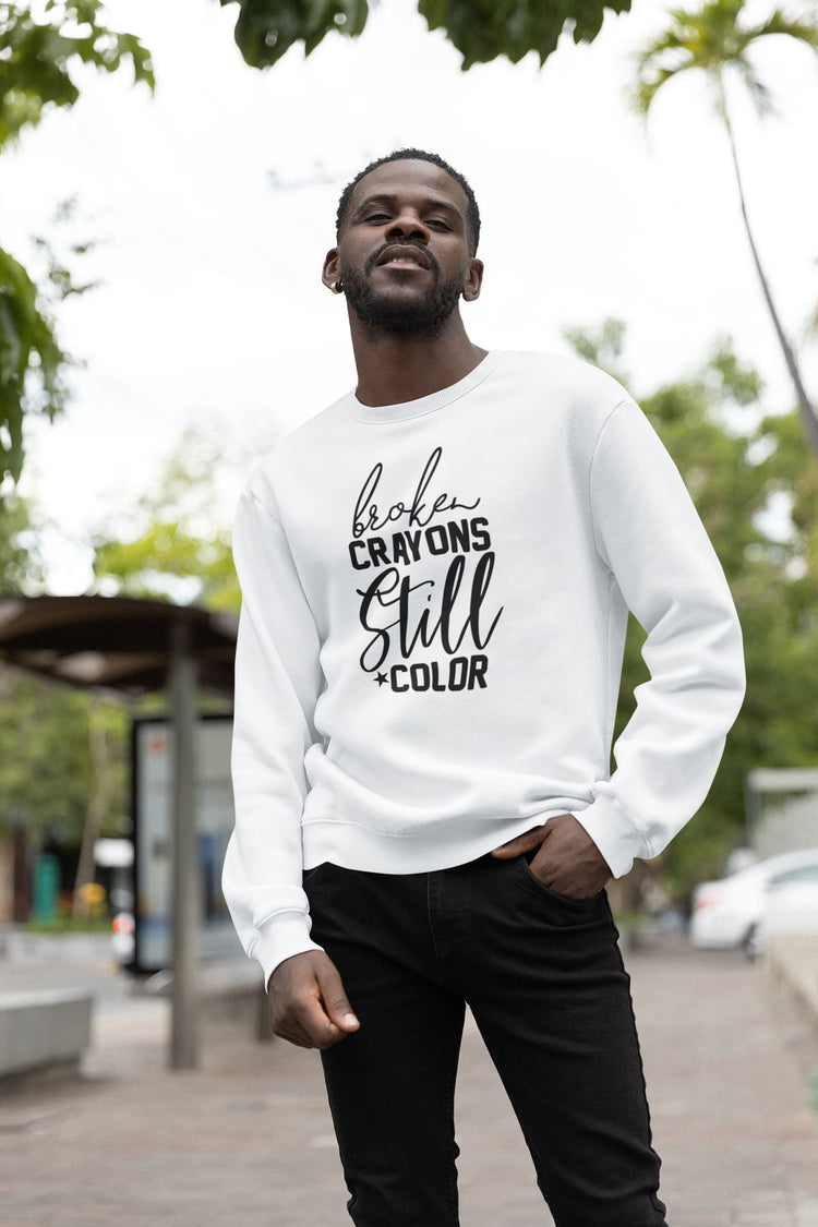 UNISEX WHITE SWEATSHIRT