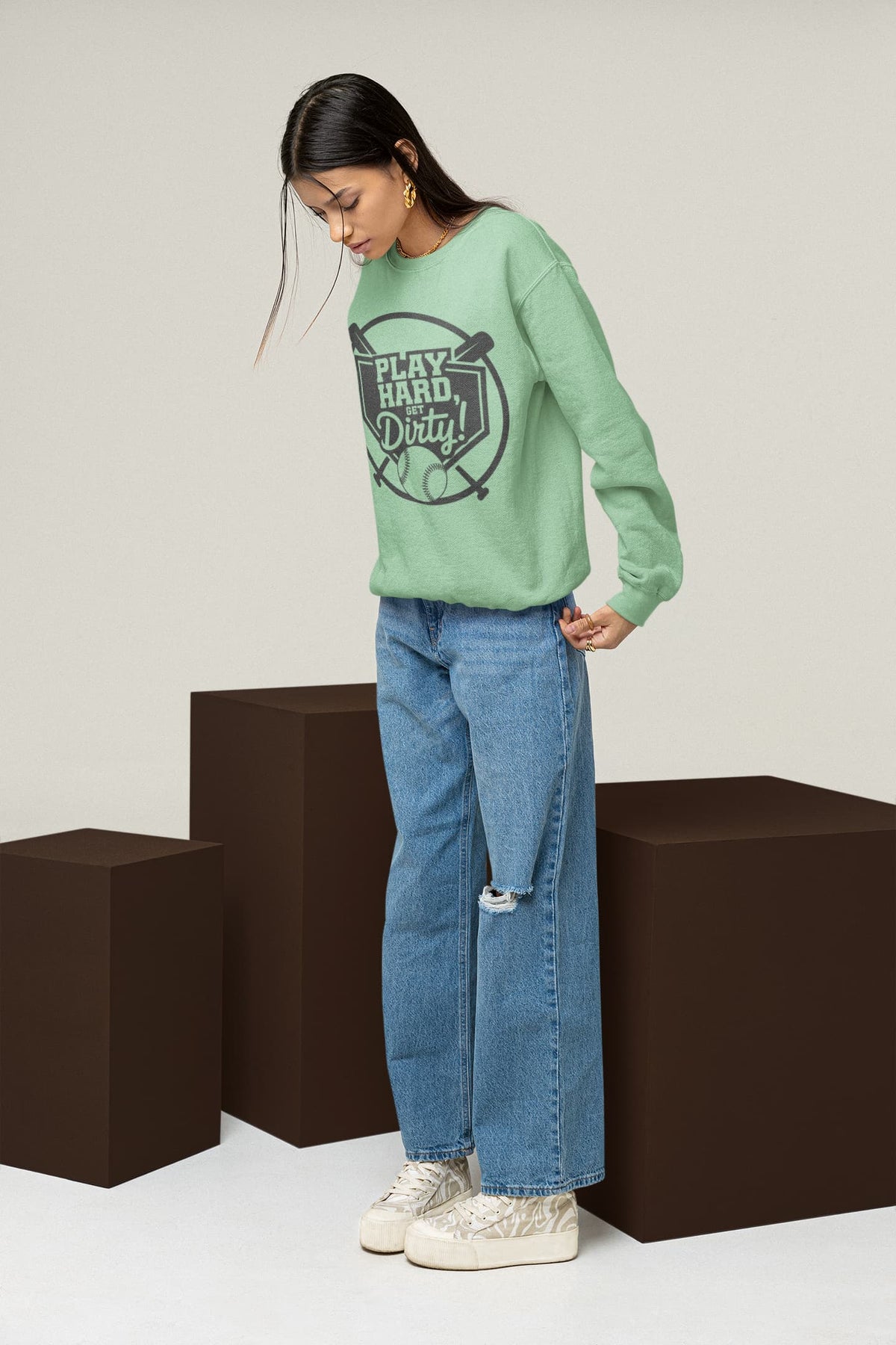 Men's Mint Green Sweatshirt