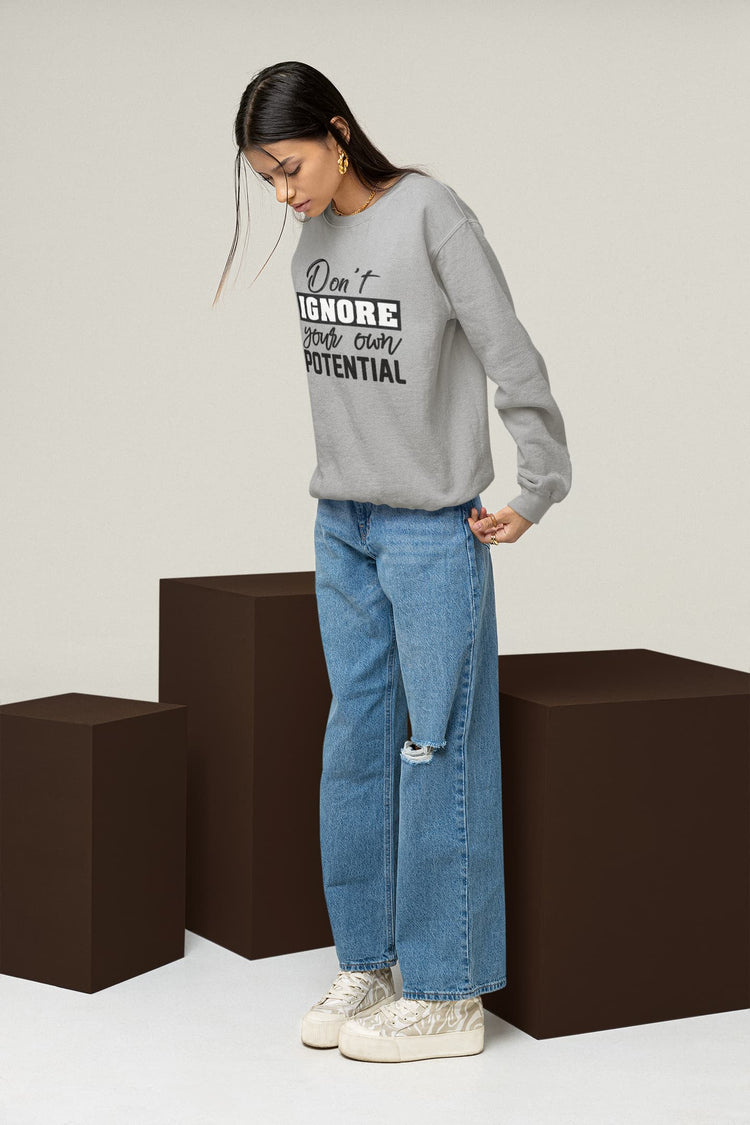 UNISEX MELANGE GREY SWEATSHIRTS