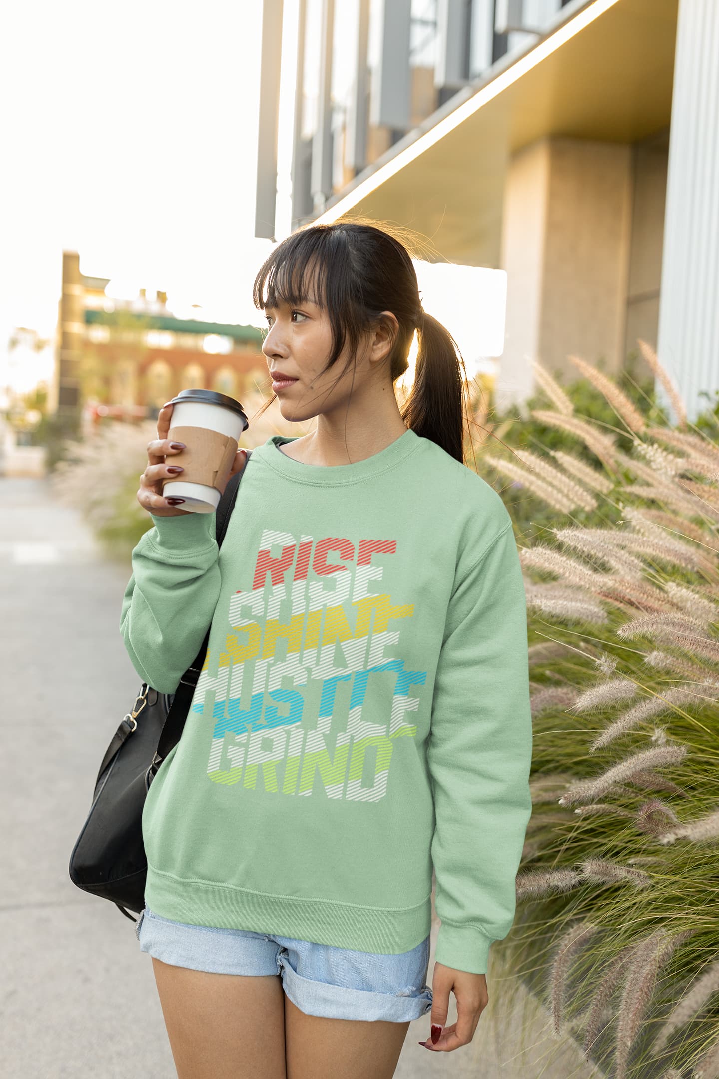 Women's Mint Green Sweatshirts