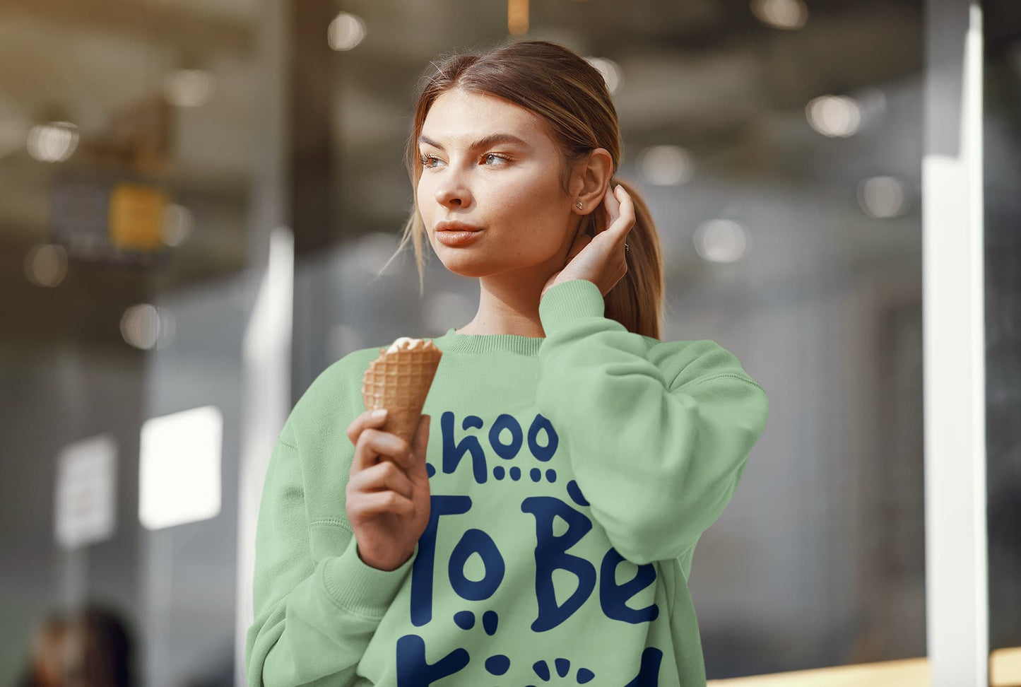Women's Mint Green Sweatshirts