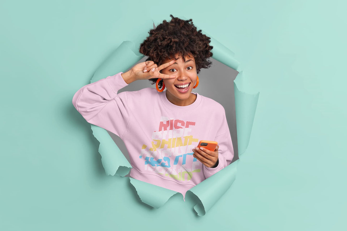 Women's Light Pink Sweatshirts