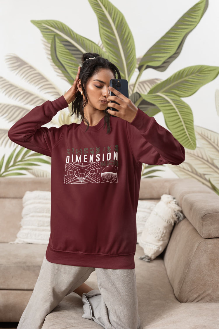 UNISEX MAROON SWEATSHIRT