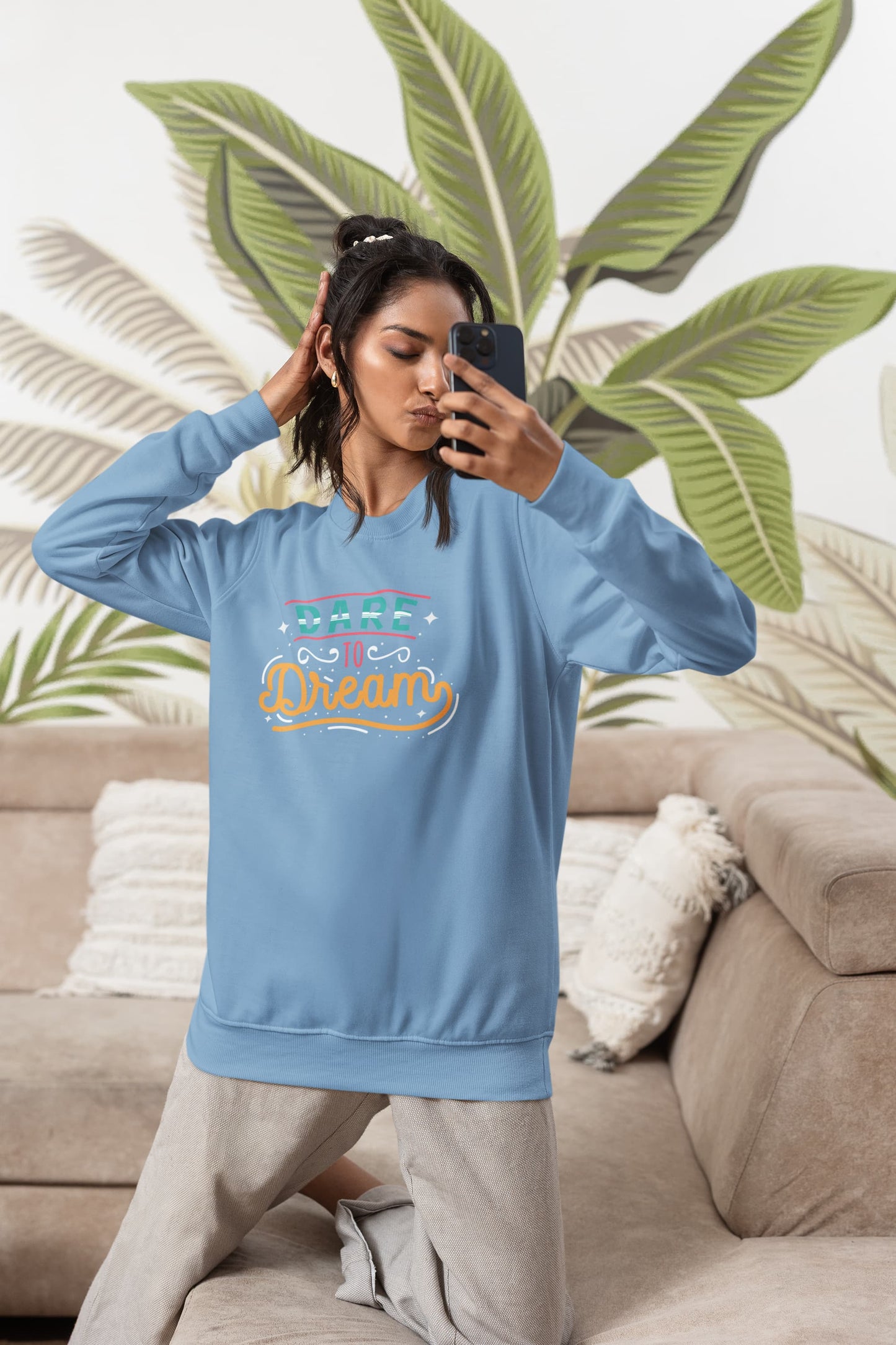 UNISEX BABY BLUE SWEATSHIRT