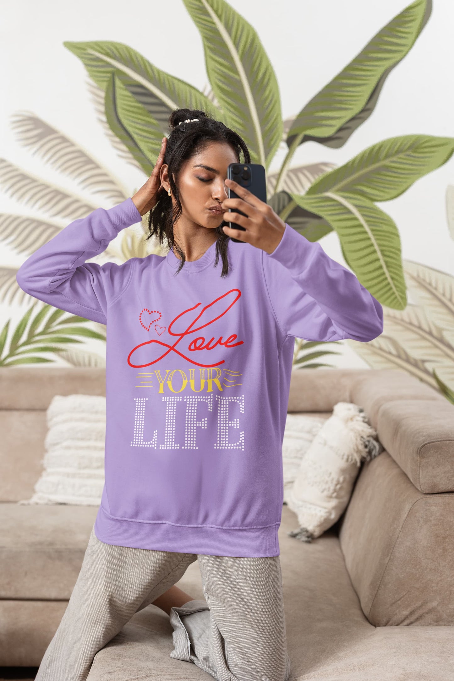 UNISEX IRIS LAVENDER SWEATSHIRT