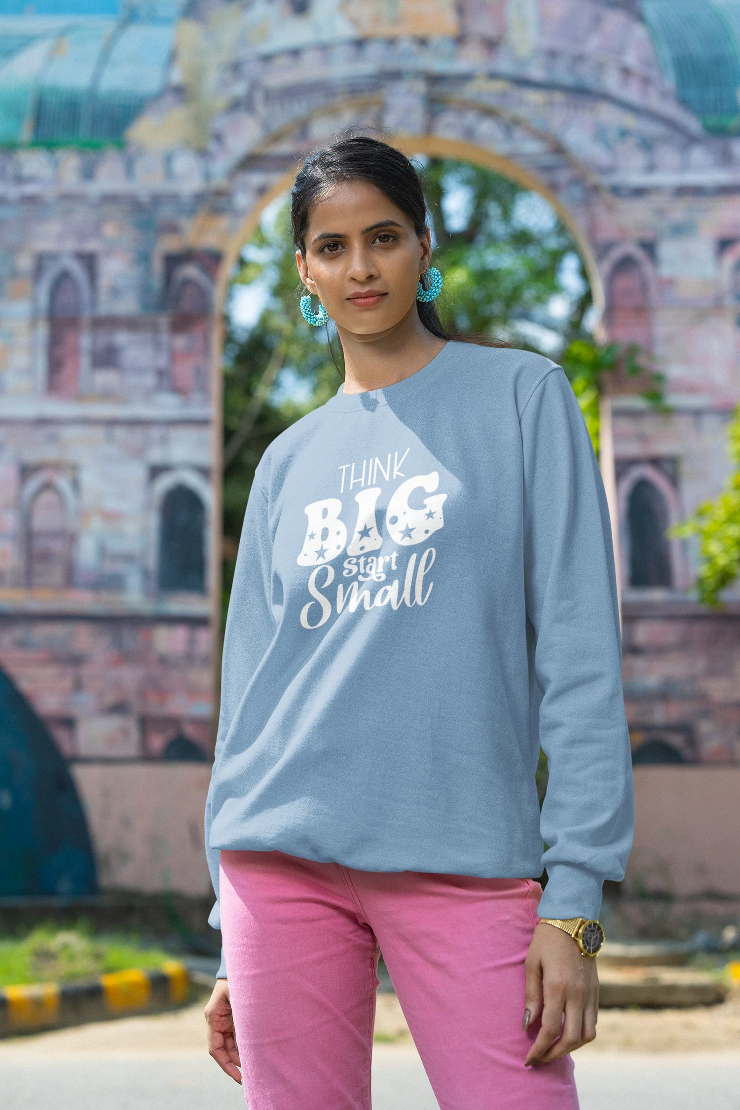 UNISEX BABY BLUE SWEATSHIRT