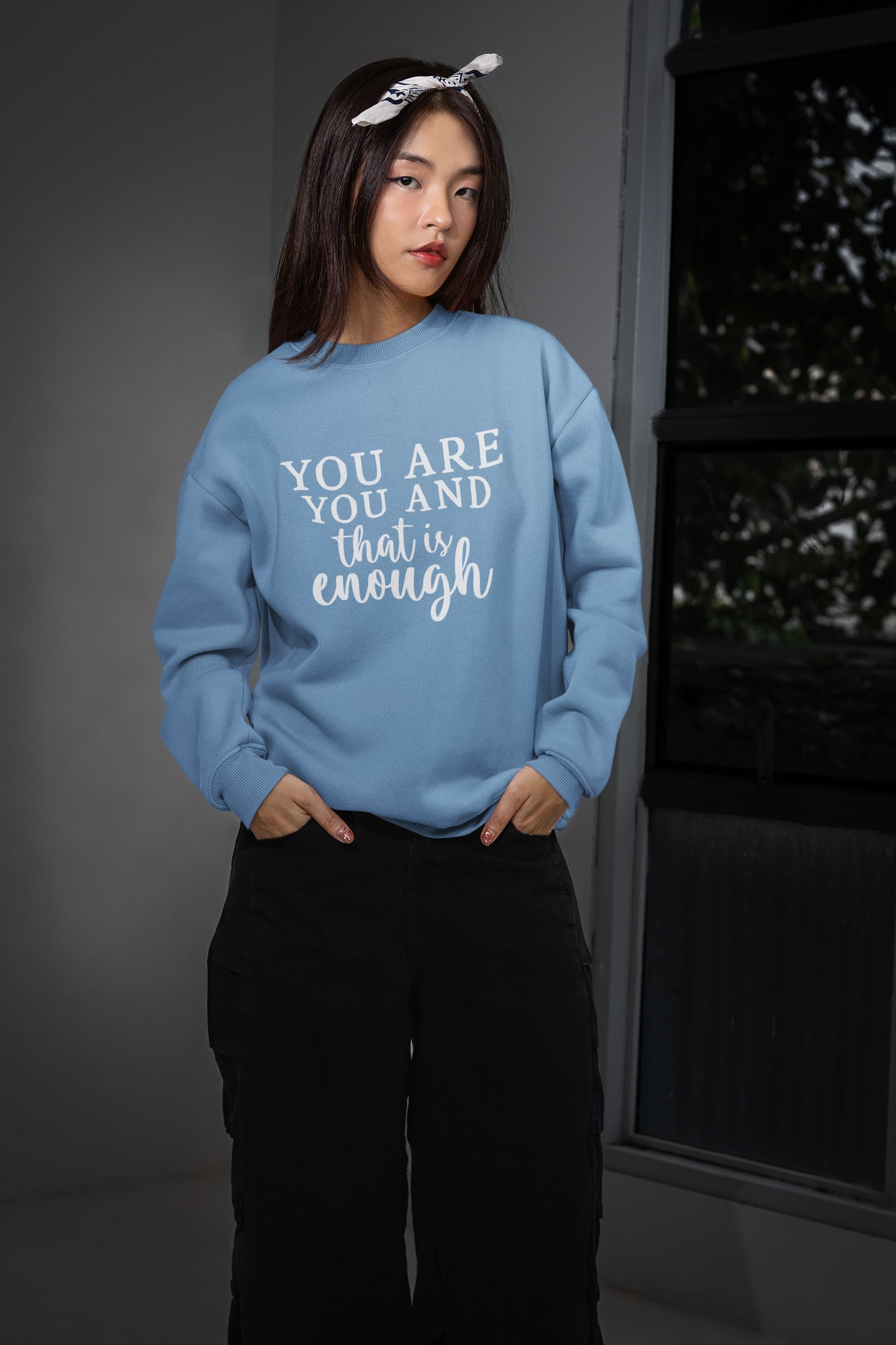 UNISEX BABY BLUE SWEATSHIRT