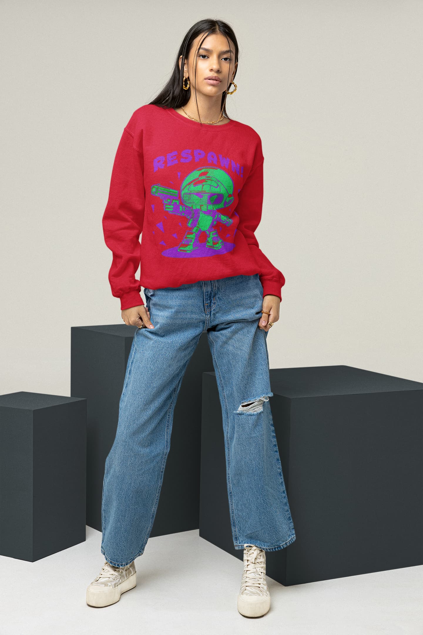 Men's Red Sweatshirts