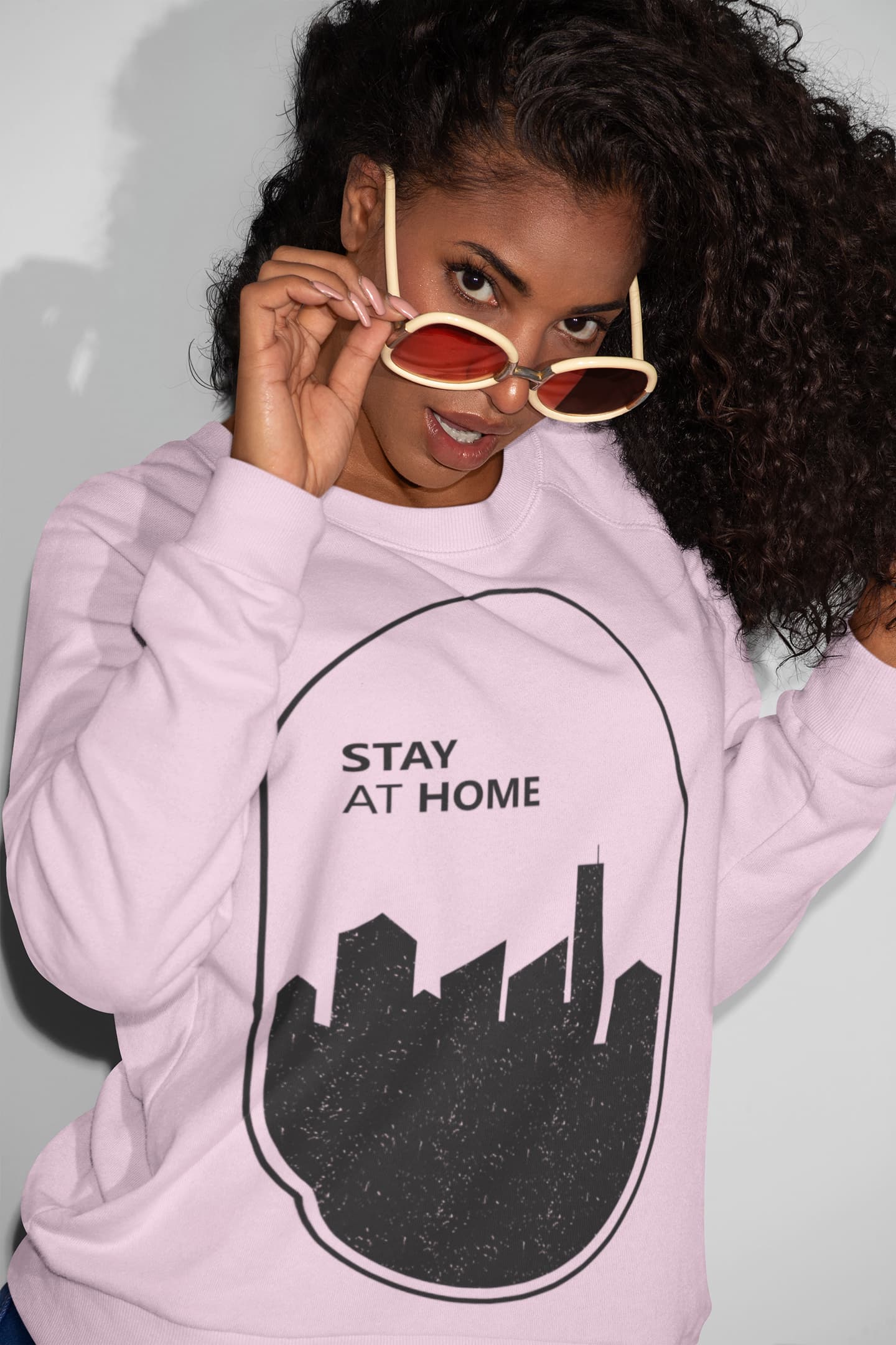 Men's Light Pink Sweatshirts