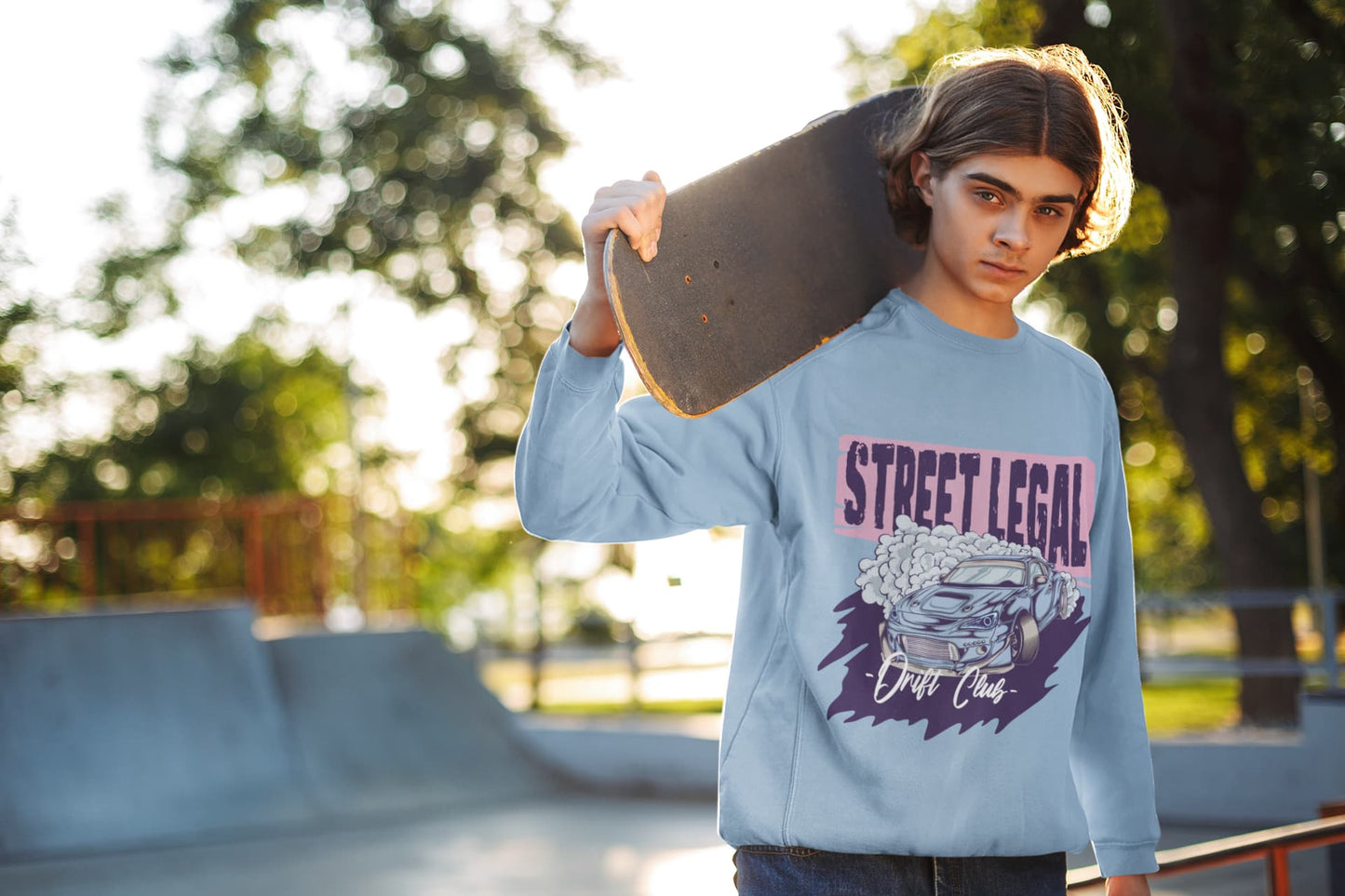 Men's Baby Blue Sweatshirts