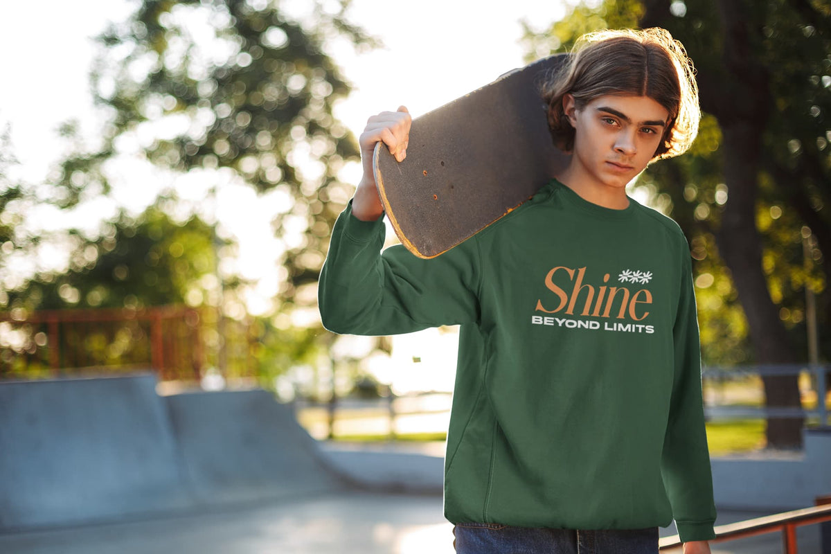 Karavirs® Shine Olive Green sweatshirt for men India