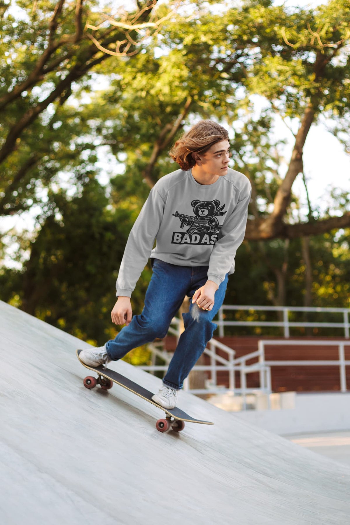 Men's Melange Grey Sweatshirts
