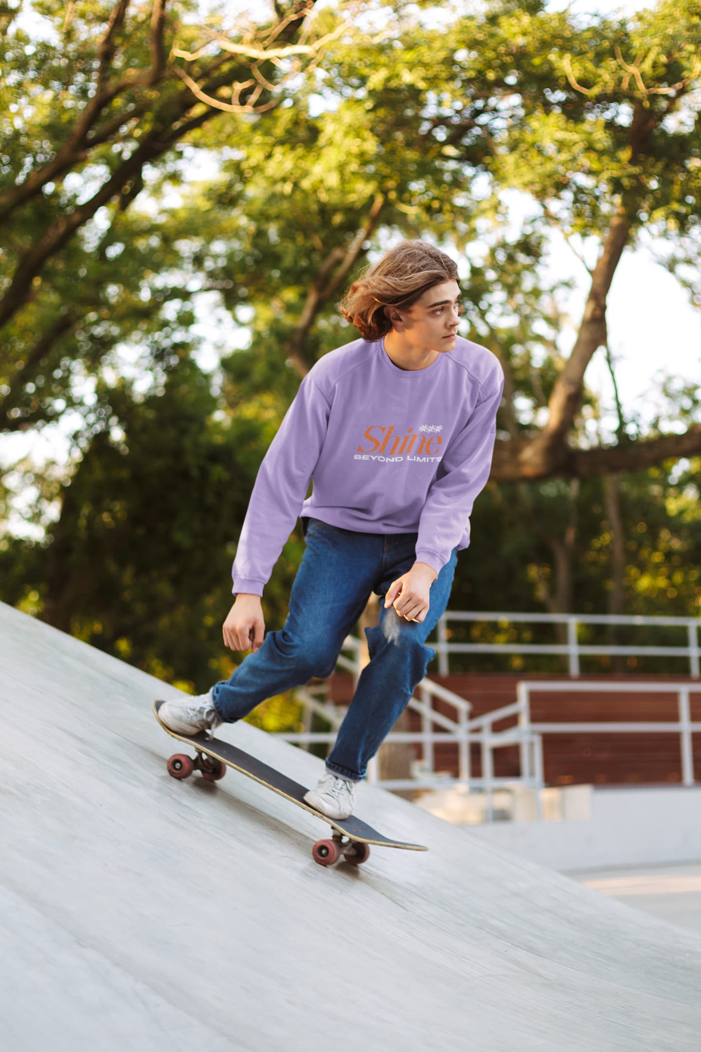 MENS IRIS LAVENDER SWEATSHIRT