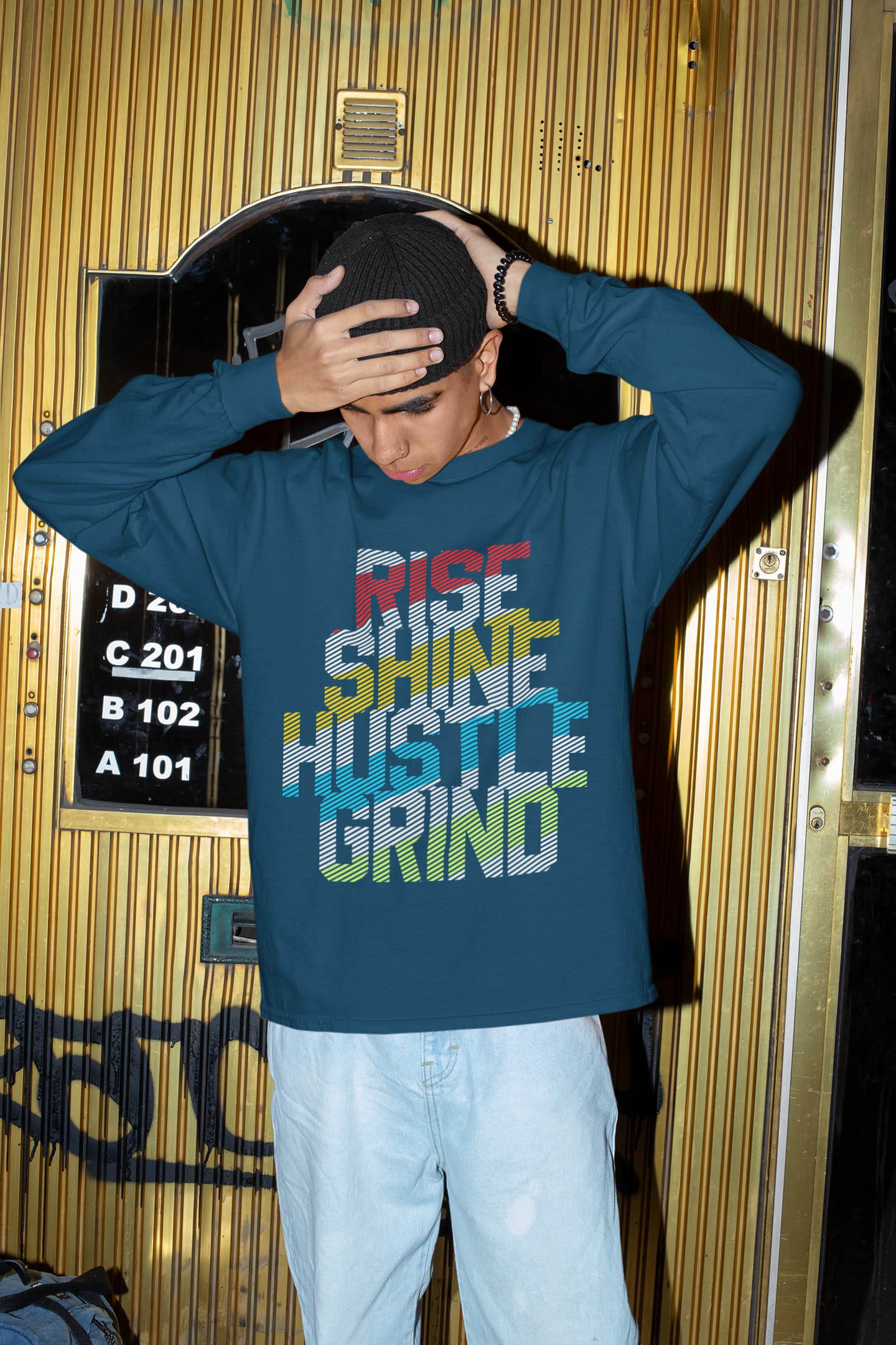 Men's Navy Blue Sweatshirts