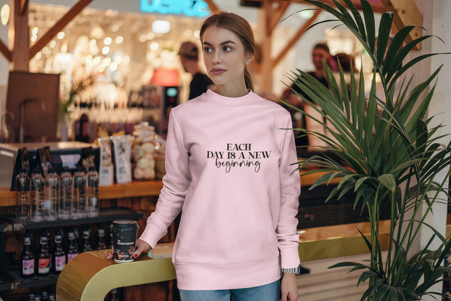 UNISEX LIGHT PINK SWEATSHIRTS