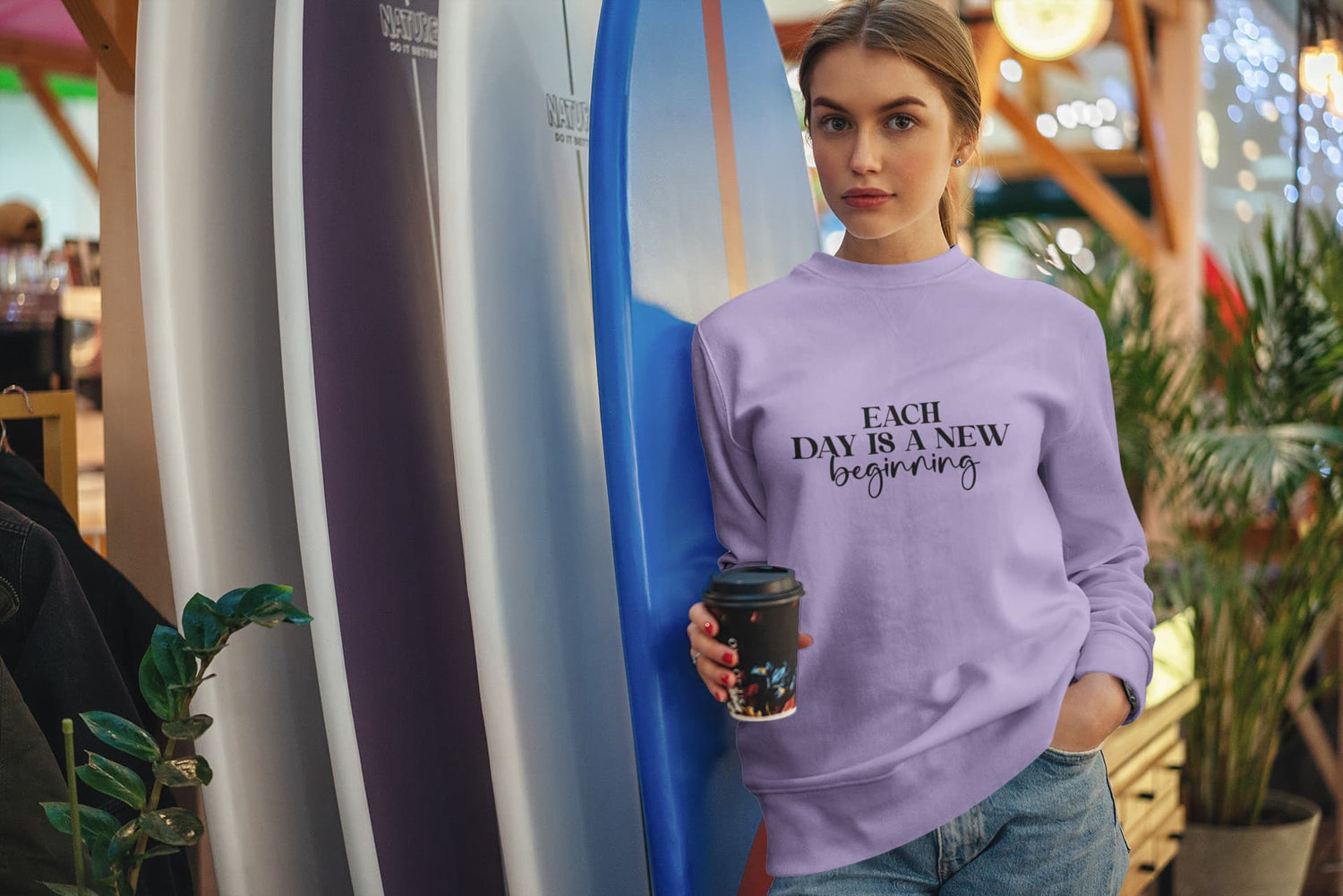 UNISEX IRIS LAVENDER SWEATSHIRTS