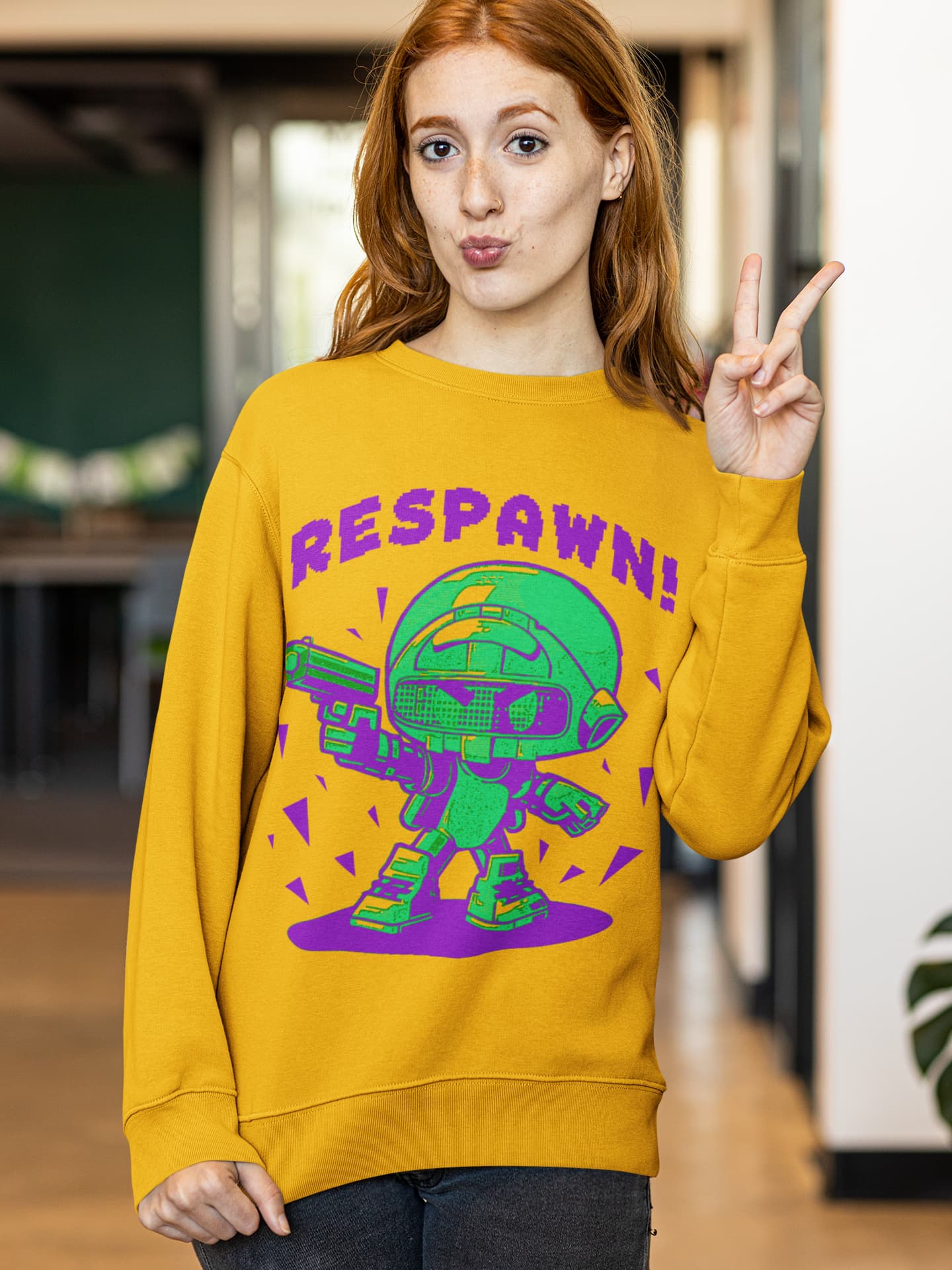 Men's Golden Yellow Sweatshirts