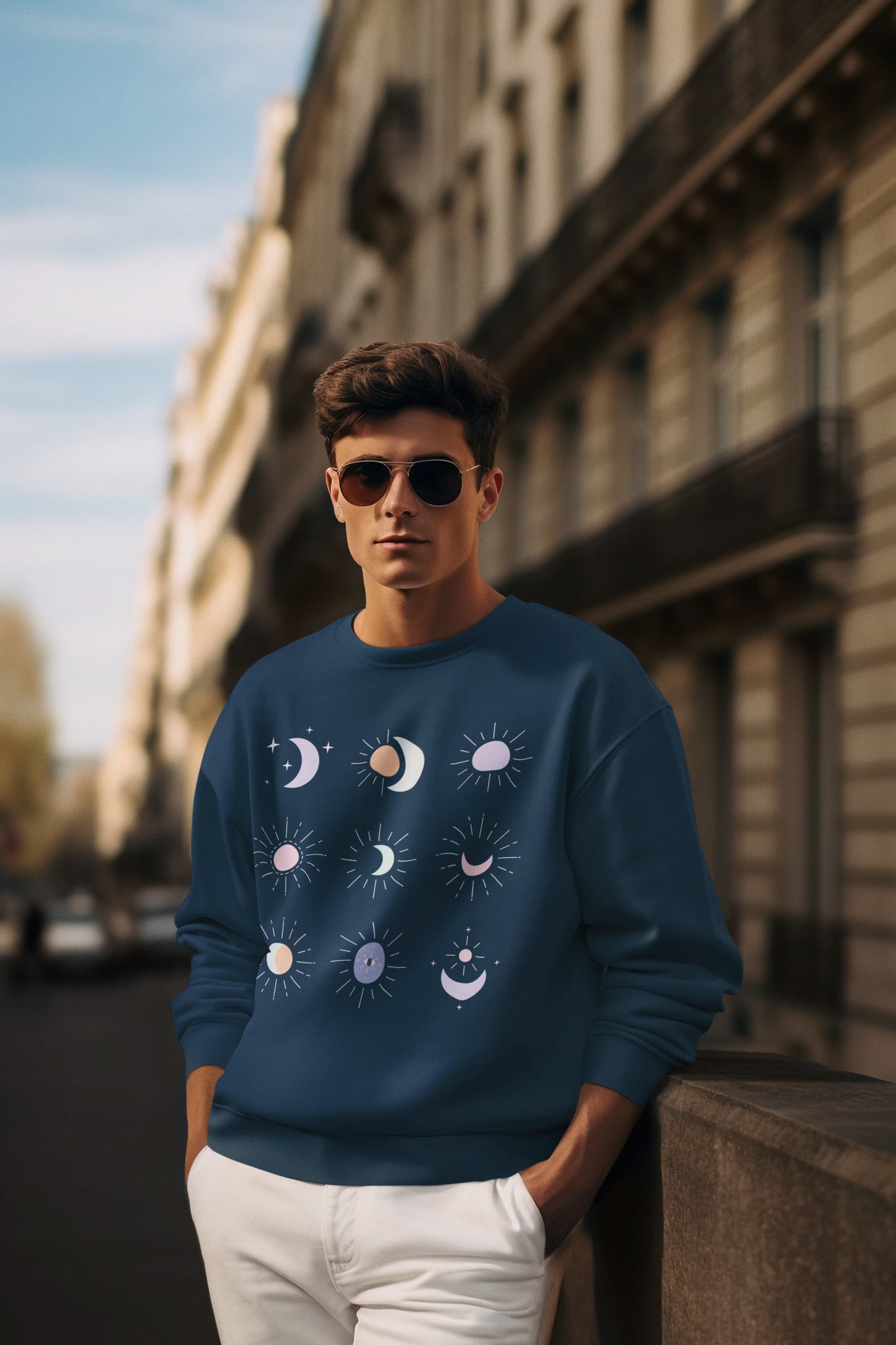 Men's Navy Blue Sweatshirts