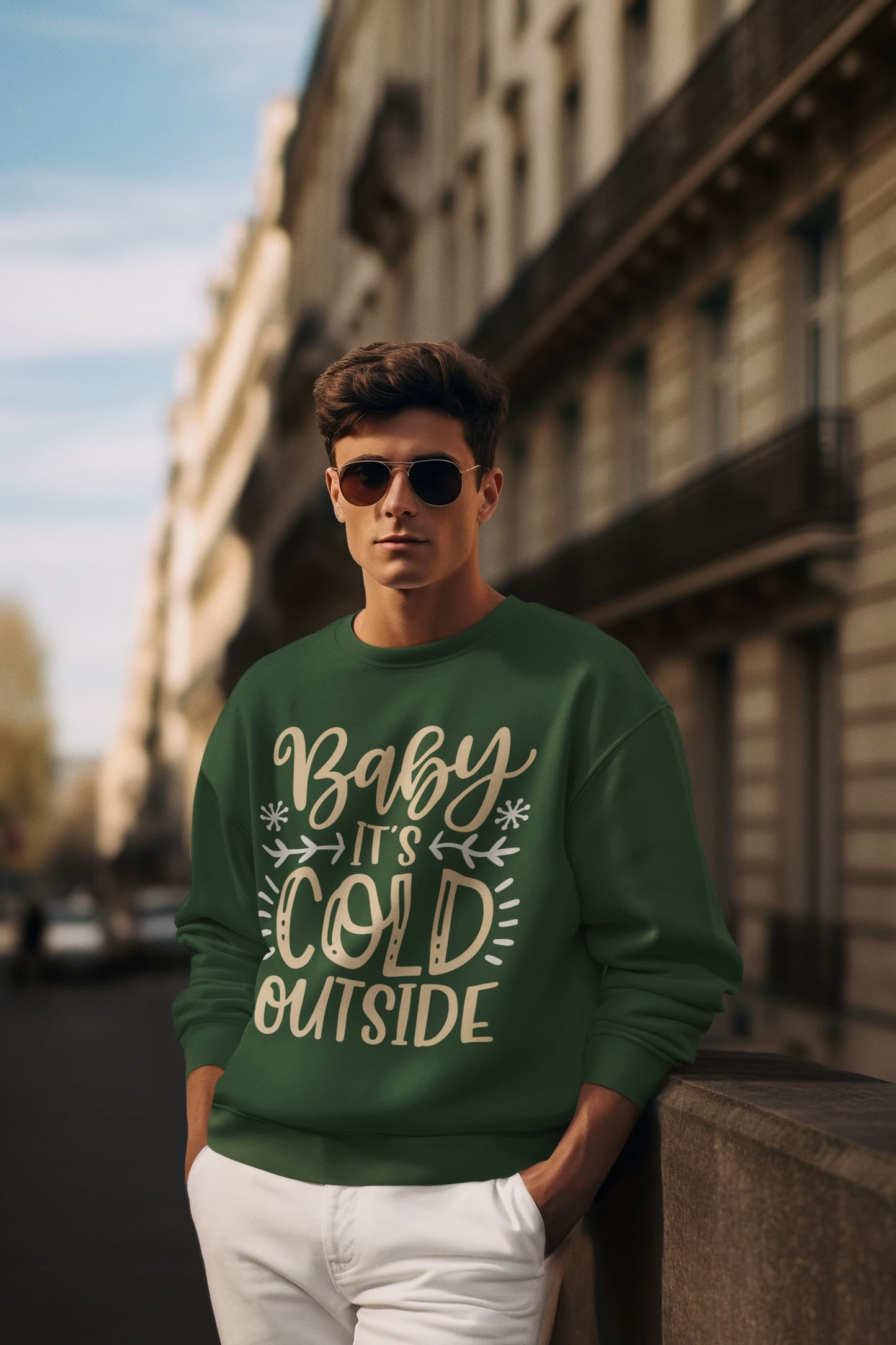 Men's Olive Green Sweatshirts