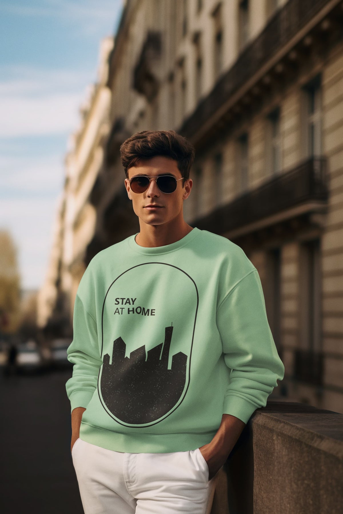 Men's Mint Green Sweatshirts