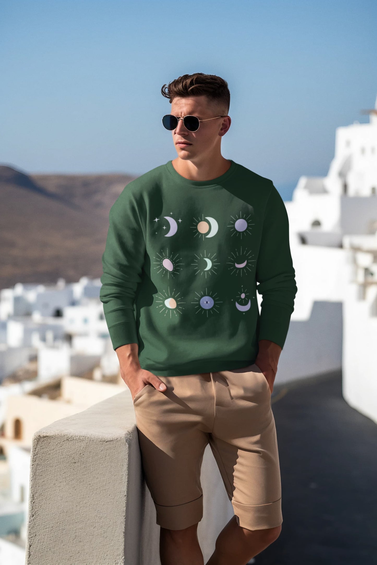 Men's Olive Green Sweatshirts