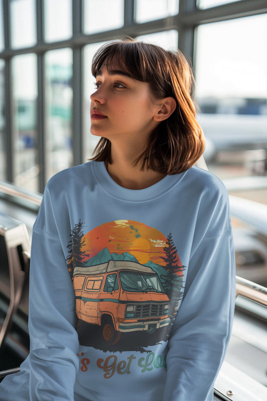 Women's Baby Blue Sweatshirts